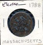 1788 Massachusetts One Cent Electrotype