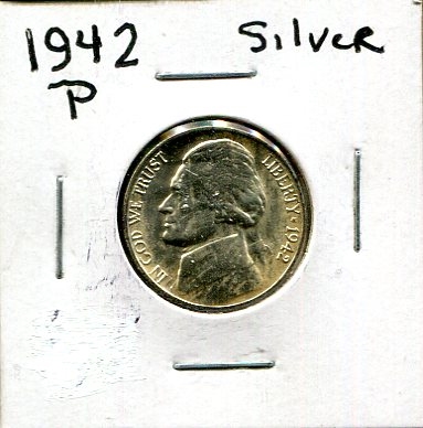 1942-P Silver War Nickel BU