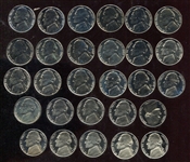 Jefferson Nickel Proof Run 1954-1982 28 Coins