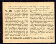 1936 G-Men #210 Tracking A Living Dead Man