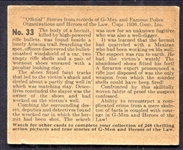 1936 G-Men #33 A Murder of an Arizona Trail