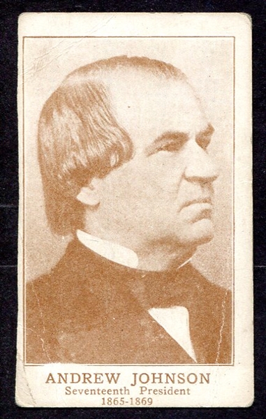 D68 Weber Bros Presidents of the U. S. Andrew Johnson