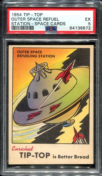 1954 Tip-Top Space Outer Space Refuel Station PSA 5