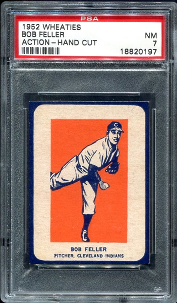 1952 Wheaties Bob Feller Action PSA 7