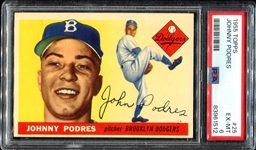 1955 Topps #25 Johnny Podres PSA 6