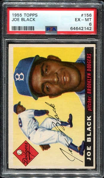 1955 Topps #156 Joe Black PSA 6