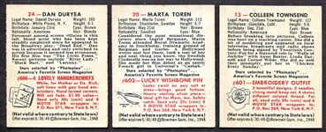 1948 Bowman Stars 3 Diff. Nrmt