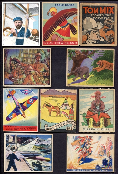 1910-1940s Non-Sports Type Collection of 18 Different