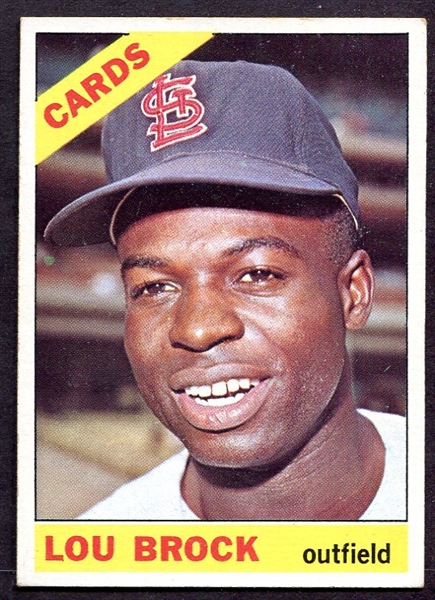 1966 Topps #125 Lou Brock St. Louis Cardinals