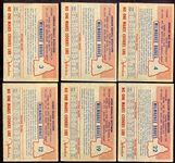1953 Johnston Cookies Milwaukee Braves Lot of 6