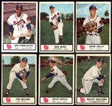 1955 Johnston Cookies Milwaukee Braves 9 Different