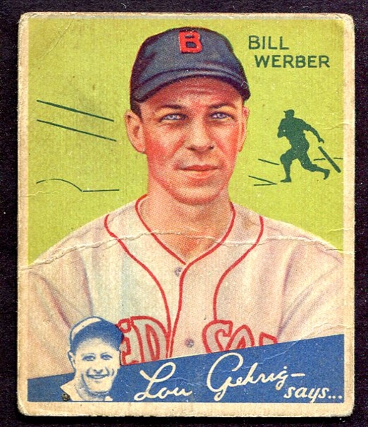 1934 Goudey #75 Bill Werber Boston Red Sox