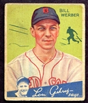 1934 Goudey #75 Bill Werber Boston Red Sox