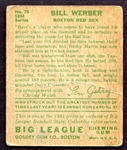 1934 Goudey #75 Bill Werber Boston Red Sox