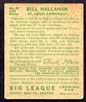 1934 Goudey #82 Bill Hallahan St. Louis Cardinals