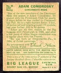 1934 Goudey #85 Adam Comorosky Cincinnati Reds