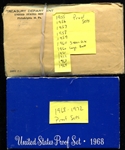 U. S. Proof Sets 1955-1972 15 Different