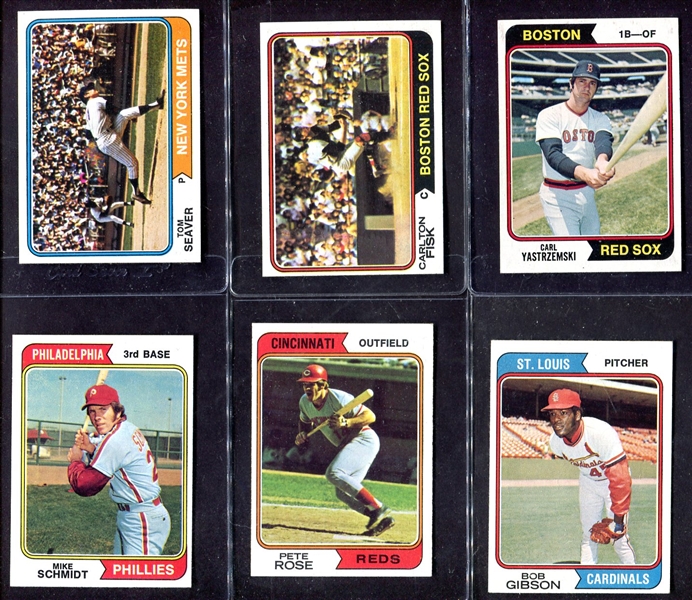 1974 Topps HOFer Lot of 28 Different