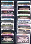 1973 Topps Team Cards 16 Different