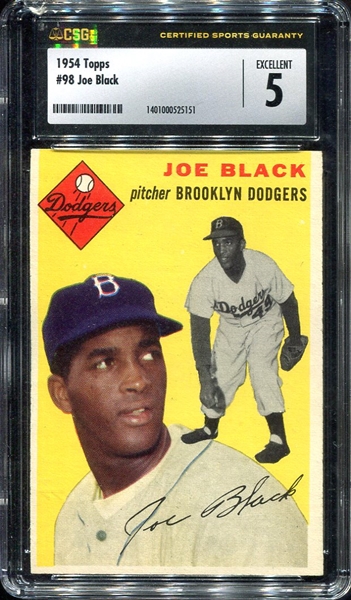 1954 Topps #98 Joe Black CSG 5