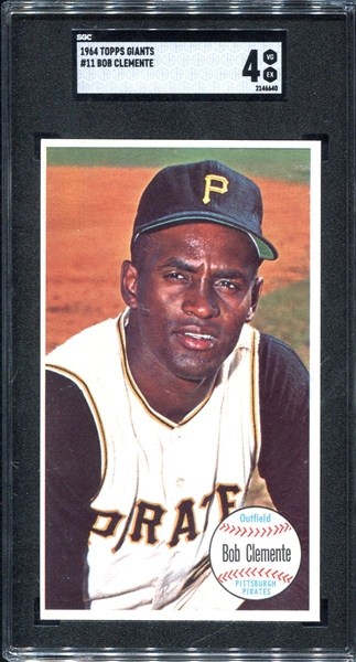 1964 Topps Giants #11 Bob Clemente SGC 4