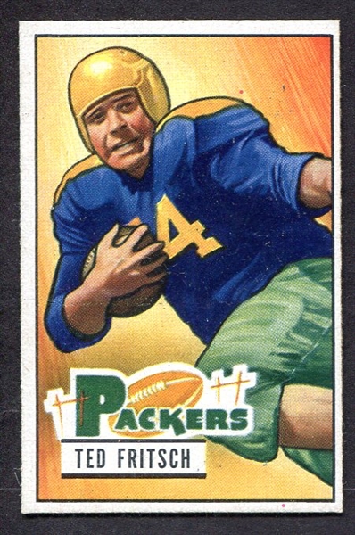 1951 Bowman #54 Ted Fritsch Green Bay Packers Nrmt