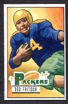 1951 Bowman #54 Ted Fritsch Green Bay Packers Nrmt