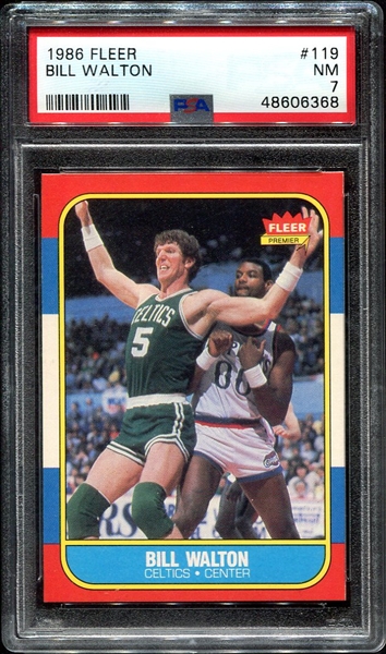 1986-87 Fleer #119 Bill Walton PSA 7