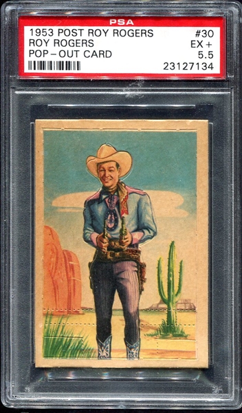 1953 Post Cereal Roy Rogers Pop-Out #30 PSA 5.5