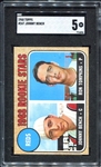 1968 Topps #247 Johnny Bench RC SGC 5