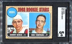 1968 Topps #247 Johnny Bench RC SGC 5