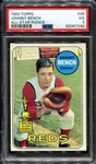 1969 Topps #95 Johnny Bench PSA 3