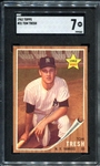 1962 Topps #31 Tom Tresch RC SGC 7