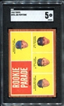 1962 Topps #596 Joe Pepitone RC SGC 5