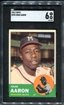 1963 Topps #390 Hank Aaron SGC 6