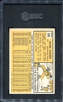 1963 Topps #390 Hank Aaron SGC 6