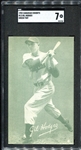 1953 Canadian Exhibits Gil Hodges SGC 7 Highest Graded