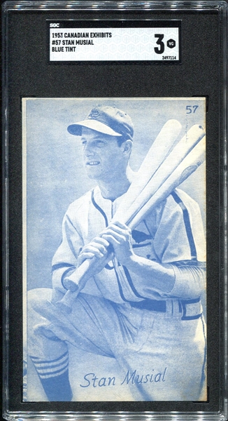 1953 Canadian Exhibits Stan Musial SGC 3