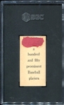 E107 McFarland Chicago White Sox SGC 1