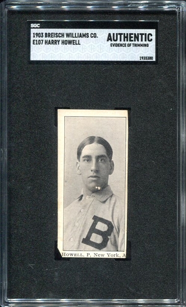 E107 Howell New York Highlanders SGC AUT