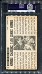 1964 Topps Giants #25 Mickey Mantle PSA 4