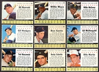 1961 Post Cereal Partial Set 131 Different w/15 HOFers Inc Mays & Aaron
