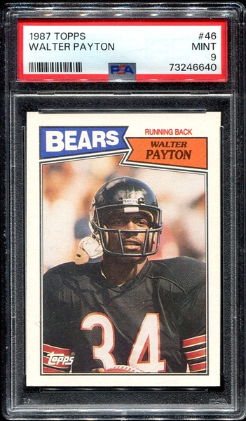 1987 Topps #46 Walter Payton PSA 9