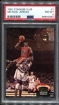 1992 Stadium Club #1 Michael Jordon PSA 8