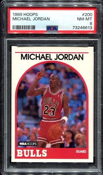 1989 Hoops #200 Michael Jordan PSA 8