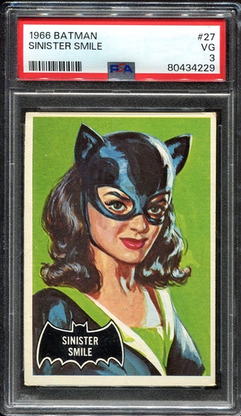 1966 Batman #27 Sinister Smile PSA 3
