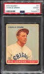 1933 Goudey #51 Charlie Grimm PSA 2.5