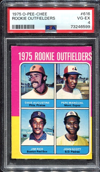 1975 O-Pee-Chee #616 Jim Rice RC PSA 4