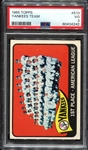 1965 Topps #513 New York Yankees Team PSA 3