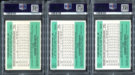 1984 Donruss #60 Nolan Ryan Trio of PSA 9's